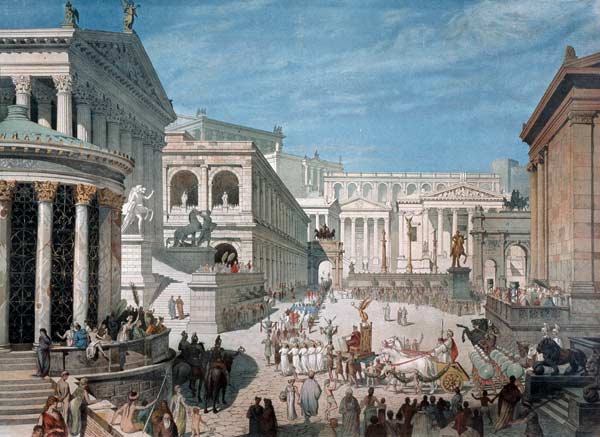 Römisches Leben auf dem Forum von Joseph Bühlmann