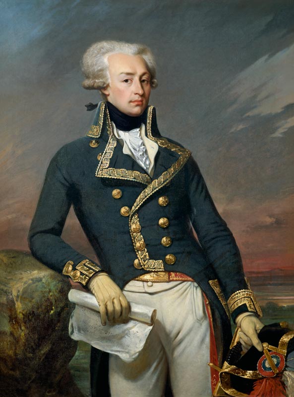 Portrait of Gilbert Motier (1757-1834) the Marquis de La Fayette as a Lieutenant General von Joseph Désiré Court
