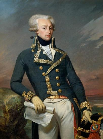 Portrait of Gilbert Motier (1757-1834) the Marquis de La Fayette as a Lieutenant General 1791