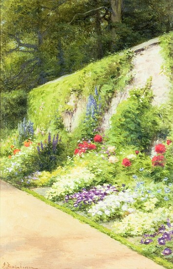 The Artist''s Garden von Joseph Farquharson