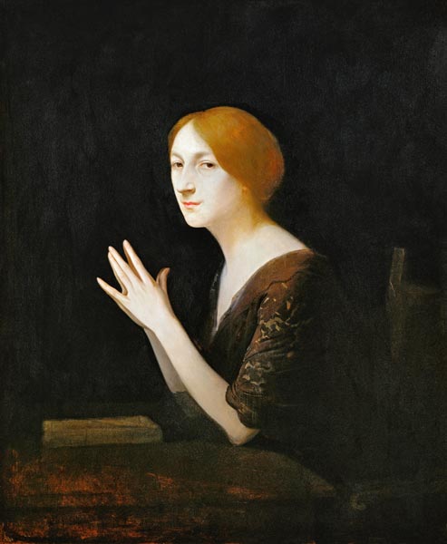 Portrait of Marguerite Moreno (1871-1948) before 1899 von Joseph Granie