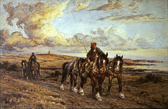 The Plough Team von Joseph Harold Swanwick
