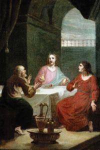 Christus in Emmaus, das Brot brechend. Entwurf für ein Altargemälde 1810/1830