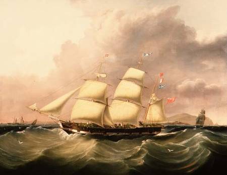 The Barque 'St. Mary' Calling for a Pilot off the Skerries, Anglesey von Joseph Heard