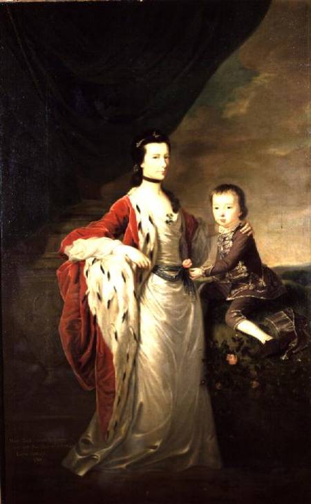 Mary, Countess of Shaftsbury and her Son, Anthony Ashley Cooper von Joseph Highmore