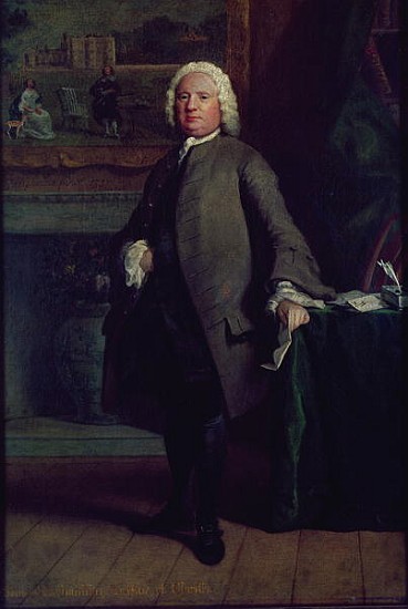 Portrait of Samuel Richardson (1689-1761) 1750 von Joseph Highmore
