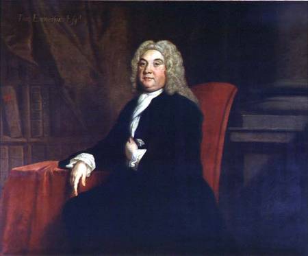 Portrait of Thomas Emerson (d.1745), a Governor of the Foundling Hospital von Joseph Highmore