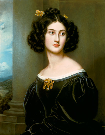 Nanette Kaula. Aus der Schönheitengalerie König Ludwigs I. in Schloß Nymphenburg, München von Joseph Karl Stieler