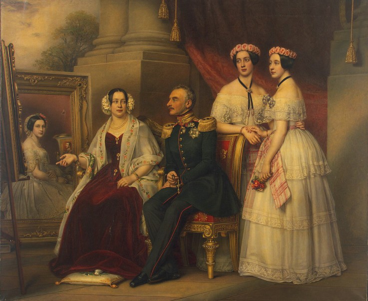 Familienporträt von Herzog Joseph von Sachsen-Altenburg von Joseph Karl Stieler