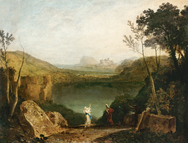 Aneas und Sibylle (Averner See) von William Turner