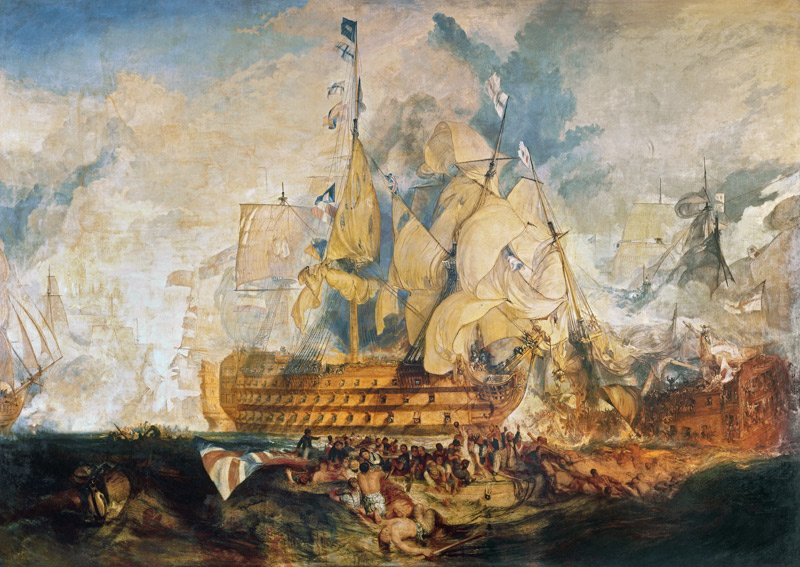 Die Schlacht bei Trafalgar von William Turner