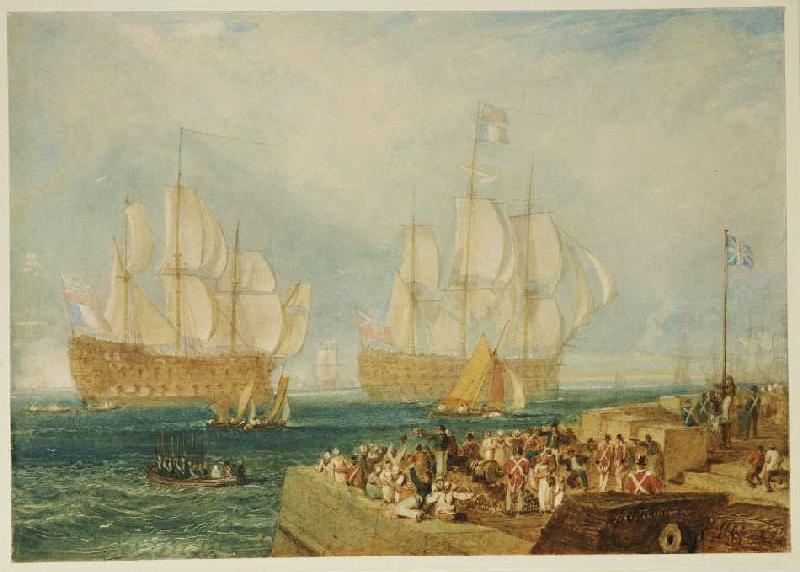 Der Hafen in Plymouth. von William Turner