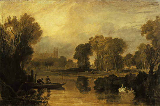 Eton College from the River, or The Thames at Eton von William Turner