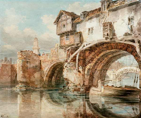 W.Turner, Old Welsh Bridge in Shrewsbury von William Turner