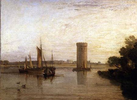 Tabley, the Seat of Sir J.F. Leicester, Bart.: Calm Morning von William Turner