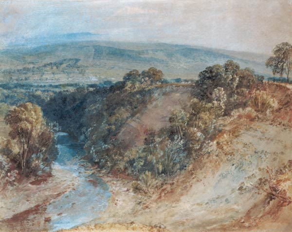 Valley of the Washburn, 1818 (w/c and gouache on paper) von William Turner