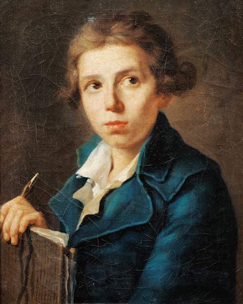 Portrait of Jacques-Louis David (1748-1825) as a Youth von Joseph-Marie the Younger Vien