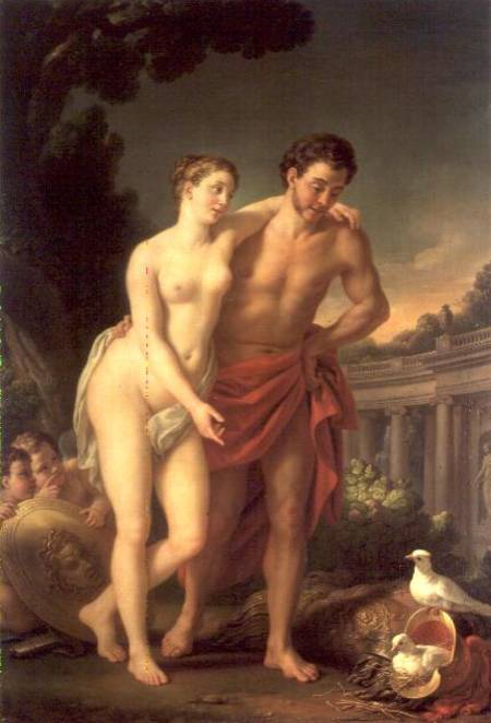 Mars and Venus von Joseph Marie Vien