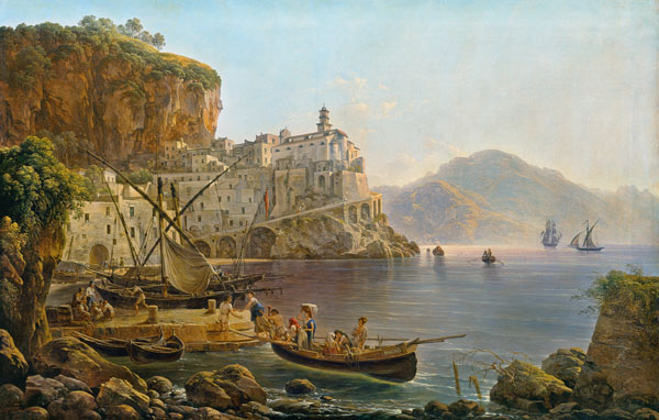 View Towards Atrani on the Amalfi von Joseph Rebell