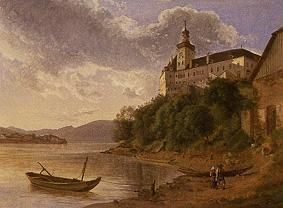 Schloss Persenbeug an der Donau. von Joseph Rebell