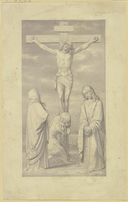 Christus am Kreuz, mit Maria, Johannes und Maria Magdalena von Joseph Schlotthauer
