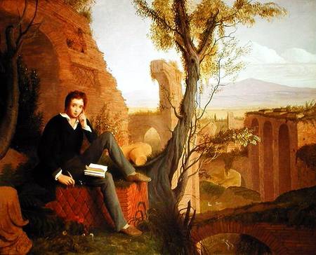 Percy Bysshe Shelley (1792-1822) von Joseph Severn (Umkreis)