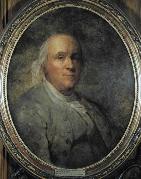 Portrait of Benjamin Franklin (1706-90) von Joseph Siffred Duplessis