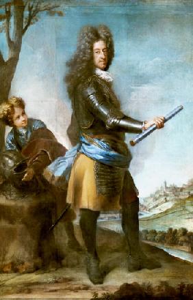 Max Emanuel als Feldherr vor Mons. 1706