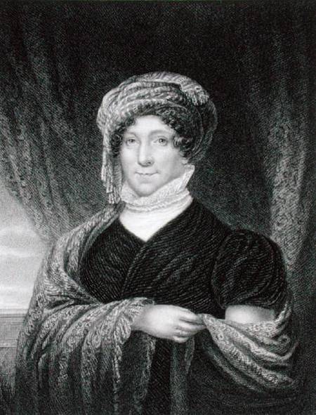 Dolly Madison (1772-1849) engraved by John Francis Eugene Prud'Homme (1800-92) after a drawing of th von Joseph Wood