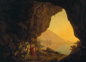 A Grotto in the Kingdom of Naples, with Banditti, exh. 1778 17th