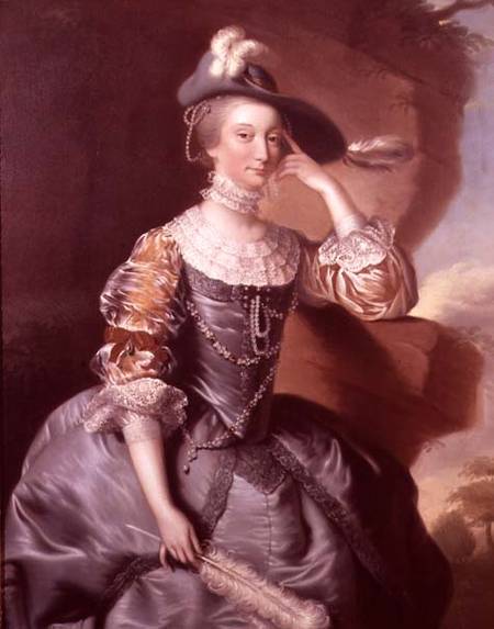 Portrait of Mrs Anne Carver von Joseph Wright of Derby