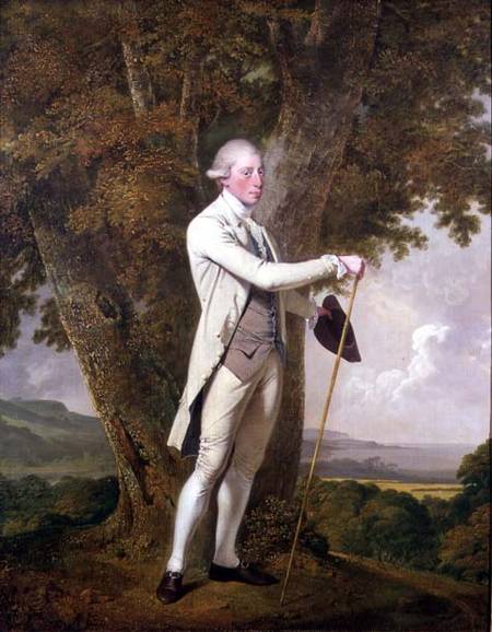 Portrait of John Milnes, 12th Duke of St. Albans (d.1810) von Joseph Wright of Derby