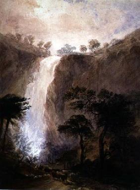 View of a Waterfall c.1820  wi