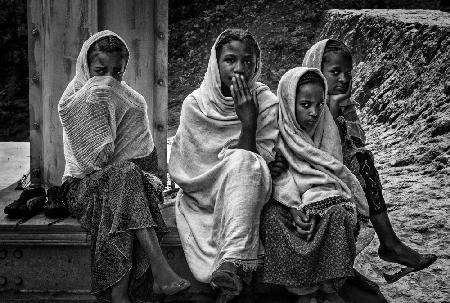 Äthiopische Mädchen.