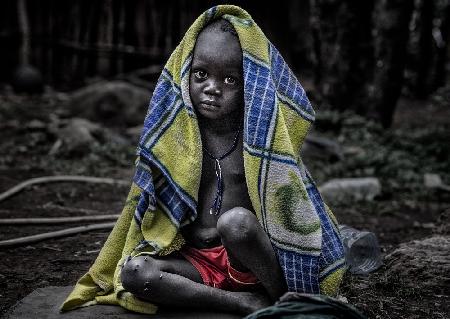Äthiopisches Kind.