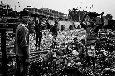 Arbeiter der Werft-I - Bangladesch