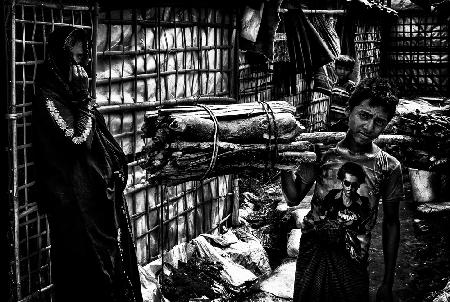 Eine Szene aus dem Leben der Rohingya-Flüchtlinge – Bangladesch