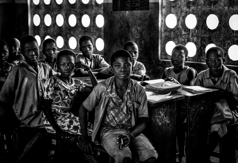 In der Schule in Benin. von Joxe Inazio Kuesta Garmendia