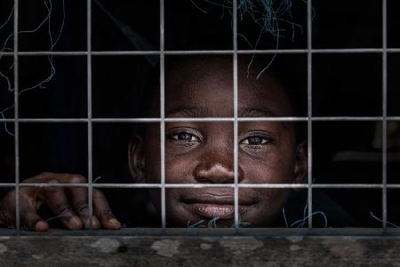 Mädchen zu Hause im alten Flüchtlingslager Buduburam – Ghana