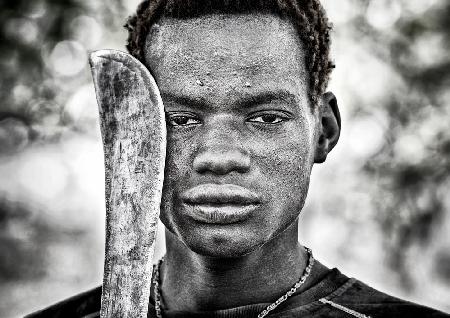Mann des Mundari-Stammes - Südsudan