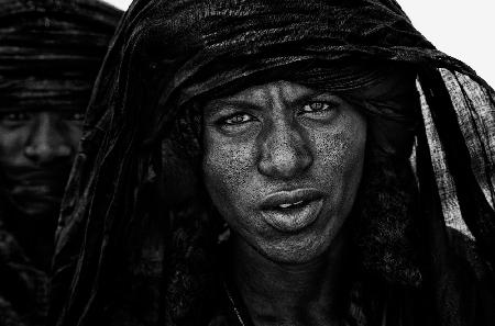 Menschen des Peul-Stammes beim Gerewol-Festival – Niger