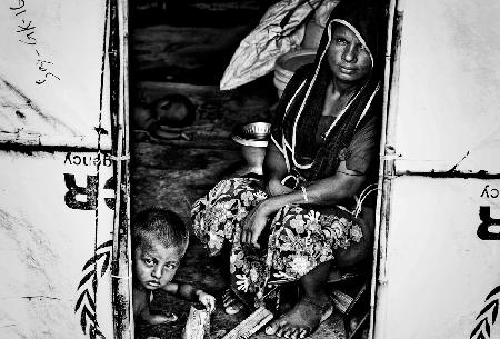 Rohingya-Flüchtlingsheim – Bangladesch