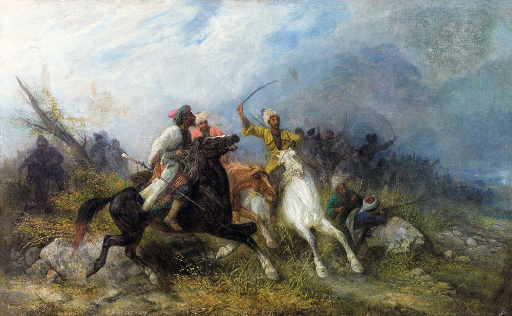Kaukasische Schlacht von Jozef Brandt