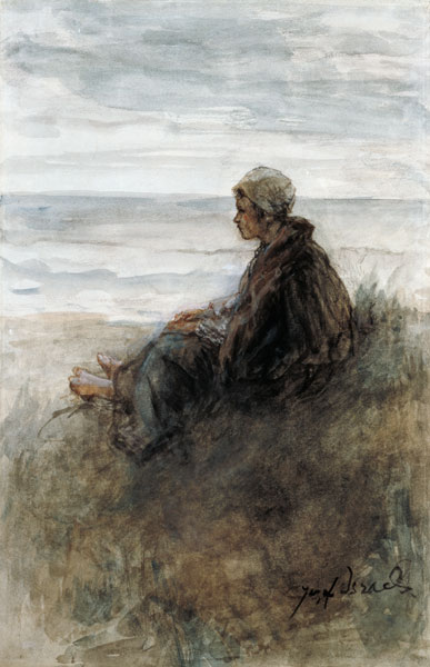 Girl on the dunes von Jozef Israels