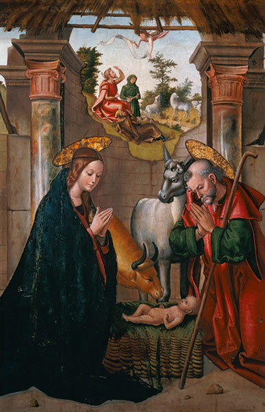Die Geburt Christi von Juan de Borgoña