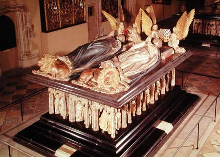 Tomb of John the Fearless (1371-1419) and Margaret of Bavaria (1376-1434) Duke and Duchess of Burgun von Juan de la Huerta