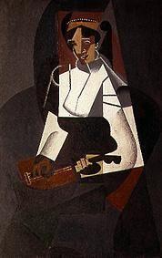 Frau mit Mandoline 1916