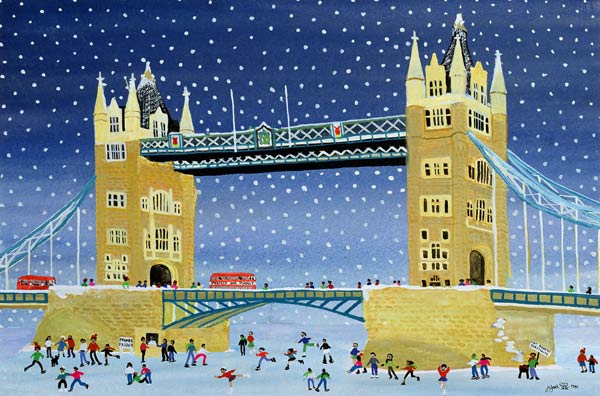 Tower Bridge: Skating on Thin Ice  von Judy  Joel