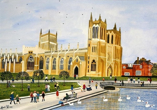 Bristol Cathedral and College Green von Judy  Joel