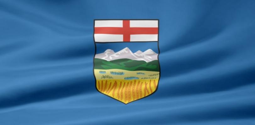 Alberta Flagge von Juergen Priewe